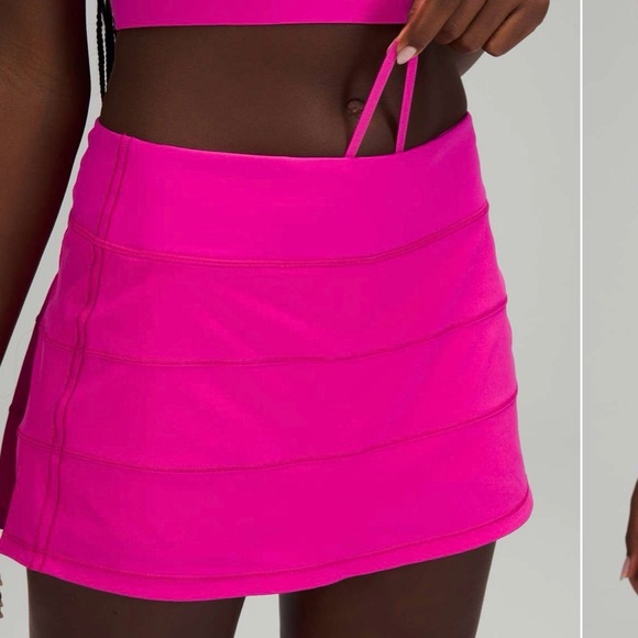 lululemon athletica Pants - EUC size 14 Lululemon Vibrant Pink Mini Skirt with shorts skirt